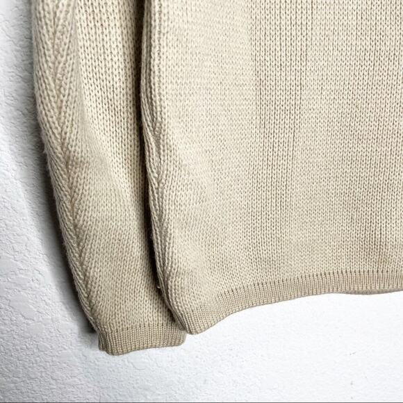 Vintage Meister Knit Fisherman Cable Knit 100% Wool Sweater Austria Grandpa - Picture 5 of 10